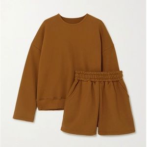 Frankie Shop sweatshirt and shorts set